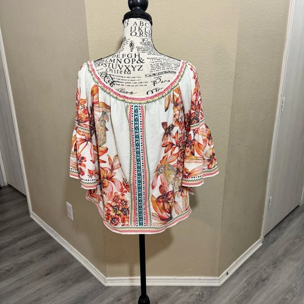 Jealous‎ Tomato Multicolor Floral Blouse